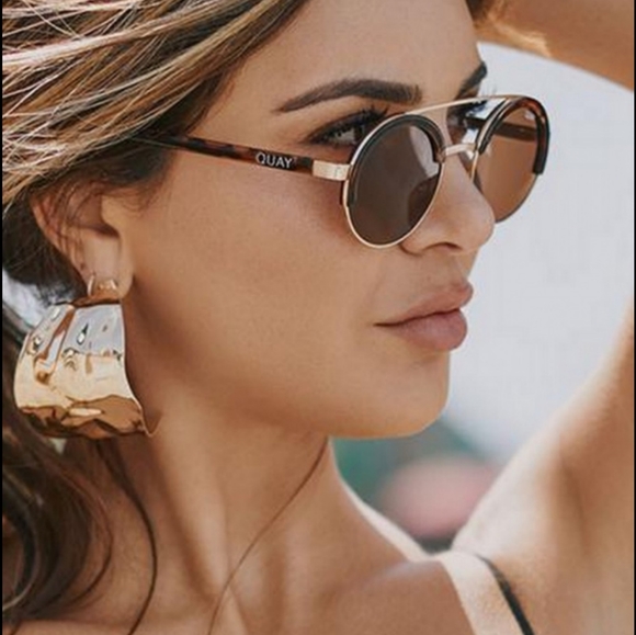 NWT Quay Come Around Round Sunglasses - Picture 3 of 7